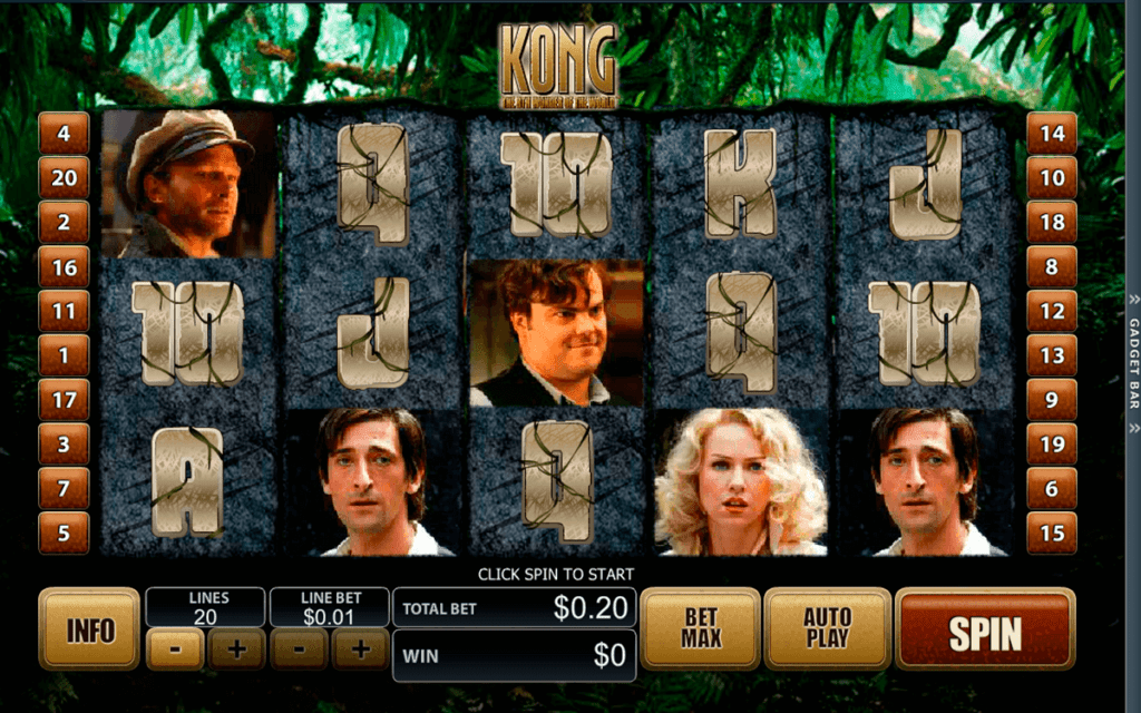 Kong Slot free play screen