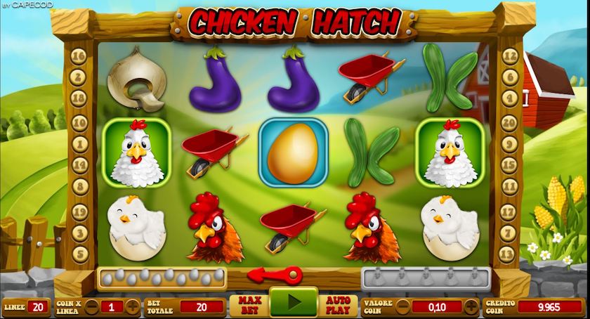 Chicken Hatch demo screen