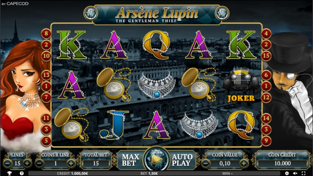 Arsenio Lupin screen gameplay