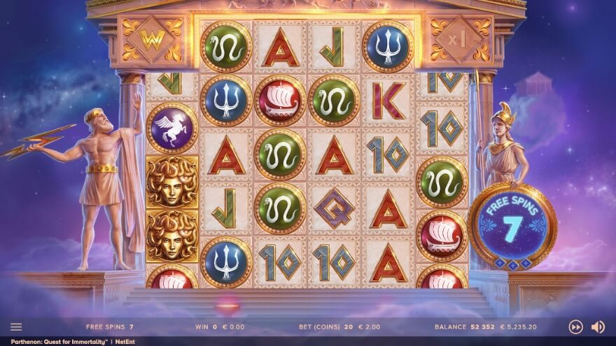 Parthenon: Quest for Immortality free spins