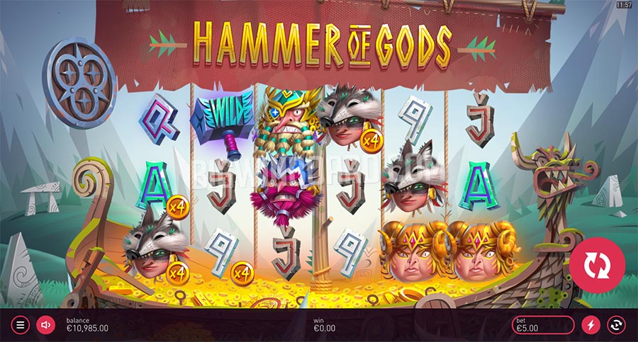 Hammer of Gods screen gameplay