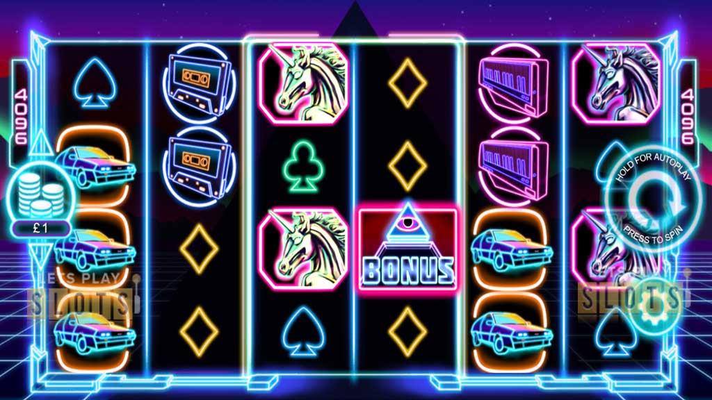 Neon Pyramid slot gameplay